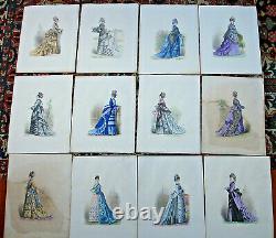129 Gravures Parisian Elegance By F. Mille 36x27 Cm- To 1870- 1880