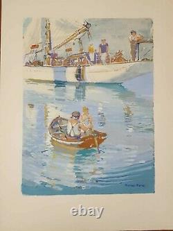 8 Boards Marin-marie Gold Book Yachting, Grand Coureurs Pleasurer 1957