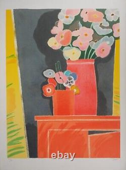 Albert Zavaro Thoughts and Anemones Original Signed Lithograph