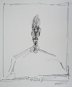 Alberto GIACOMETTI Bust of a man Signed Lithograph