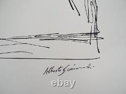 Alberto GIACOMETTI Bust of a man Signed Lithograph