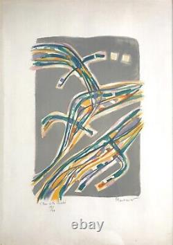 Alfred MANESSIER The Water and Purity, 1959. Original Lithograph. Signed in pencil.