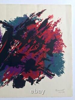 Alfred MANESSIER, Vietnam II, 1974. Original signed lithograph