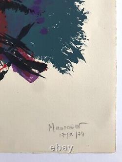 Alfred MANESSIER, Vietnam II, 1974. Original signed lithograph