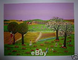 André Codagogne Lithograph Numbered Naive Art