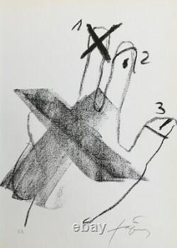Antoni Tapies Untitled 1976 Original Lithograph Signed