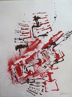 Arman - The Pipe 1971- Signed and Numbered Lithograph in Pencil