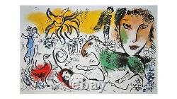 Art/marc Chagall / Original Mourlot Lithography/ Le Cheval Vert, 1973