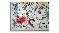 Art/marc Chagall / Original Mourlot Lithography/ Le Cheval Vert, 1973