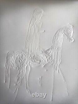 Art/salvador Dali/rare Litho-gauffrage Original Signee/lady Godiva/1983