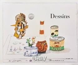 Art/saul Steinberg/dessins, 1974 / Sign Lithograph, Date/large Format