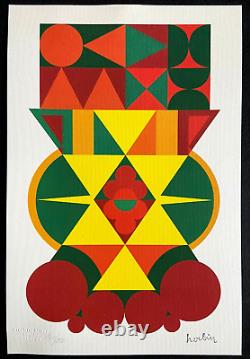 Auguste Herbin Lithograph COA Original Signed Hand-Numbered Certified