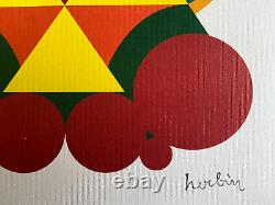 Auguste Herbin Lithograph COA Original Signed Hand-Numbered Certified