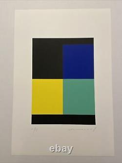Aurélie Nemours, Signed Main, Litho 12/99, 38.5x56cm, Print In Good Condition
