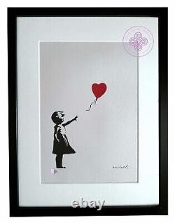 BANKSY Original M Arts Edition Signed Numbered Lithograph /150 FRAME INCLUDED