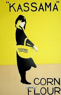 BEGGARSTAFF Woman with Yellow Basket Original Signed Lithograph, 1900