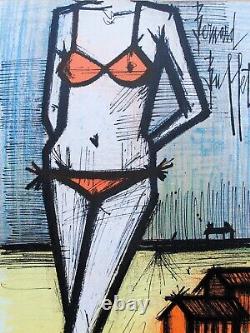 BUFFET Bernard Bikini, Original Signed Lithograph, MOURLOT, 1967