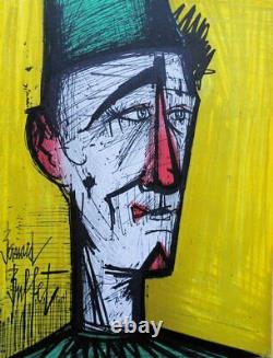 BUFFET Bernard Jojo the clown, original signed lithograph, MOURLOT, 1967.