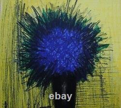 BUFFET Bernard The Blue Bouquet, original signed lithograph, MOURLOT, 1967
