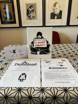 Banksy Canvas (toile) Original Dismaland Signed / Numbered 25 Copies