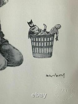 Banksy Game Changer Edition Numetate Coa Artwork Record Comics Batman Spiderman