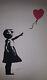 Banksy Girl In Original Lithograph Balloon Signed And Numbered In Pencil