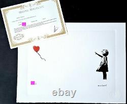 Banksy Lithography Signed Numbered 150 + Frame Inclusive No Original Shepard Obey