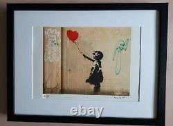 Banksy Original M Arts Edition Lithography Signed Numbered /150 Frame Inclusive