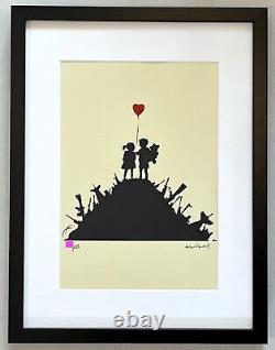 Banksy Original M Arts Edition Lithography Signed Numbered 250 Frame Inclusive