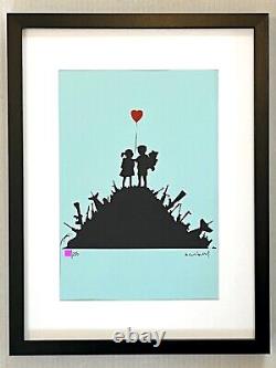 Banksy Original M Arts Edition Lithography Signed Numbered /250 + Frame Inclusive