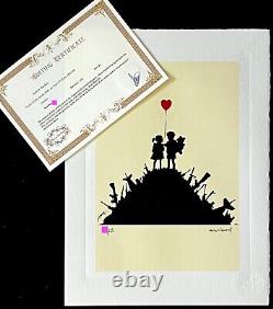 Banksy Original M Arts Edition Lithography Signed Numbered 250 Frame Inclusive