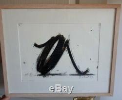 Bernar Venet Indefinite Line, Original Lithograph, Signed Numbered