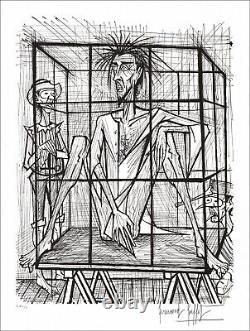 Bernard BUFFET Original Signed Lithograph, Don Quixote 76x58cm 1989