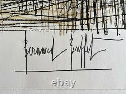 Bernard Buffet Lithography Jeux De Dames 1970 Signed By Hand