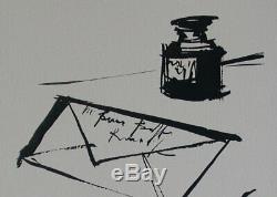 Bernard Buffet Printmaking Signed Letter # 1961 # 197ex