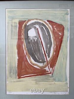 Bram VAN VELDE Original Signed Numbered Lithograph Abstract Parisian School