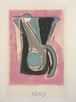 Bram Van Velde Lithograph On Arches Signed And Numbered Print Restored 2020