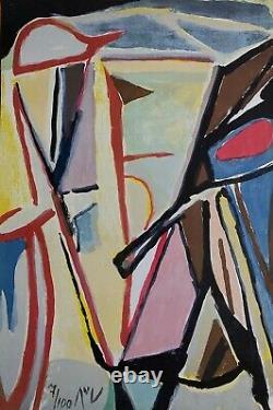 Bram Van Velde Lithograph Signed 1974 Abstract Abstract Art Abstraction Art