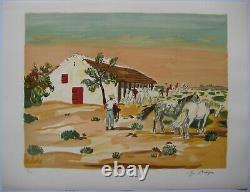 Brayer Yves Lithography Signed Au Crayon Num/242 Handsigned Lithograph Provence