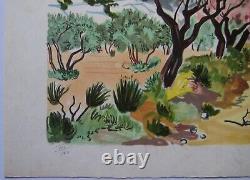 Brayer Yves Lithography Signed Crayon Num/lxii Handsigned Lithograph Provence