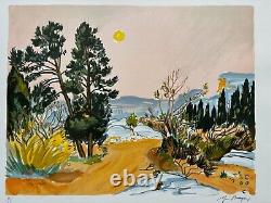 Brayer Yves Signed Lithograph Pencil Num/xx Handsigned Lithograph Provence