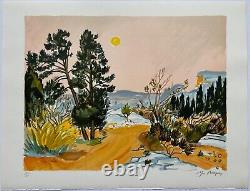 Brayer Yves Signed Lithograph Pencil Num/xx Handsigned Lithograph Provence