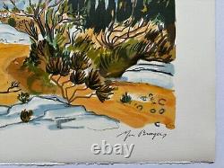 Brayer Yves Signed Lithograph Pencil Num/xx Handsigned Lithograph Provence