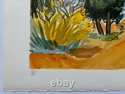 Brayer Yves Signed Lithograph Pencil Num/xx Handsigned Lithograph Provence