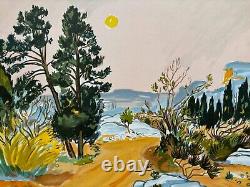 Brayer Yves Signed Lithograph Pencil Num/xx Handsigned Lithograph Provence