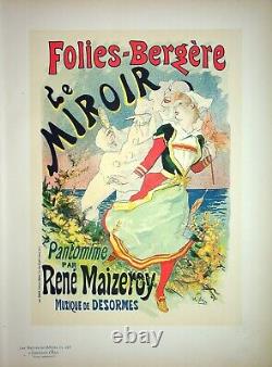 CHERET The Folies-Bergères The mirror, Original LITHOGRAPH, Signed, 1899