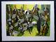 Camille Hilaire Great Original Lithograph Signed Grand Music Orchestra