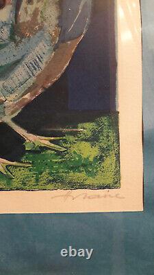 Camille Hilaire Le Coq Autograph Signature Lithography, Artist's Proof
