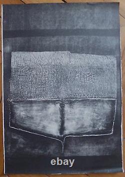 Carmassi Arturo Lithography Signed 1959 Abstract Art Abstraction Italy
