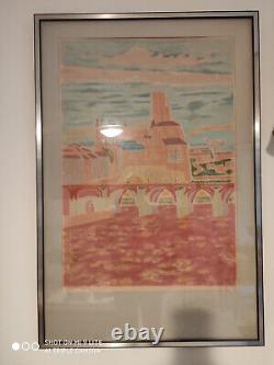 Cavailles Jules-Albi Cathedral - Languedoc - Rare Large Original Lithograph signed/ No.